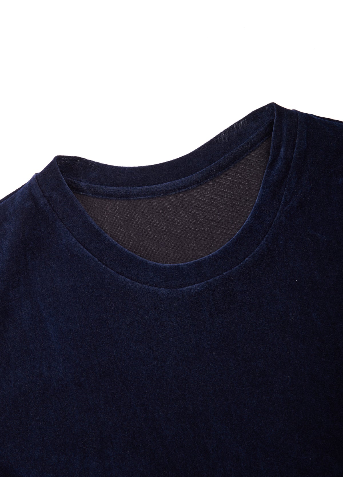 T-Shirt / JNBY Nylon Flocked Mesh Long Sleeve Top