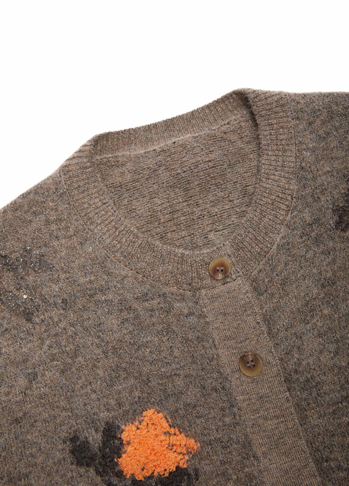 Cardigan / JNBY Mohair Blend Floral Jacqueline Short Sweater