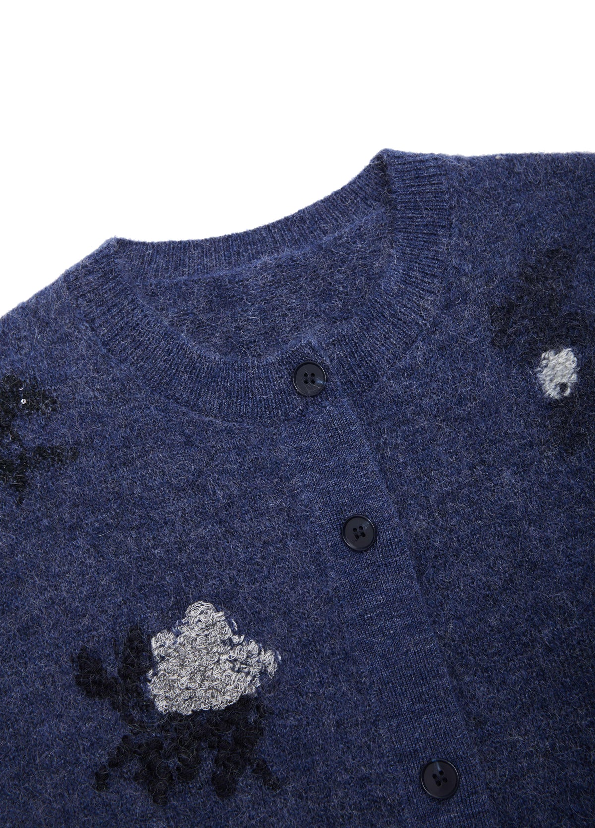 Cardigan / JNBY Mohair Blend Floral Jacqueline Short Sweater