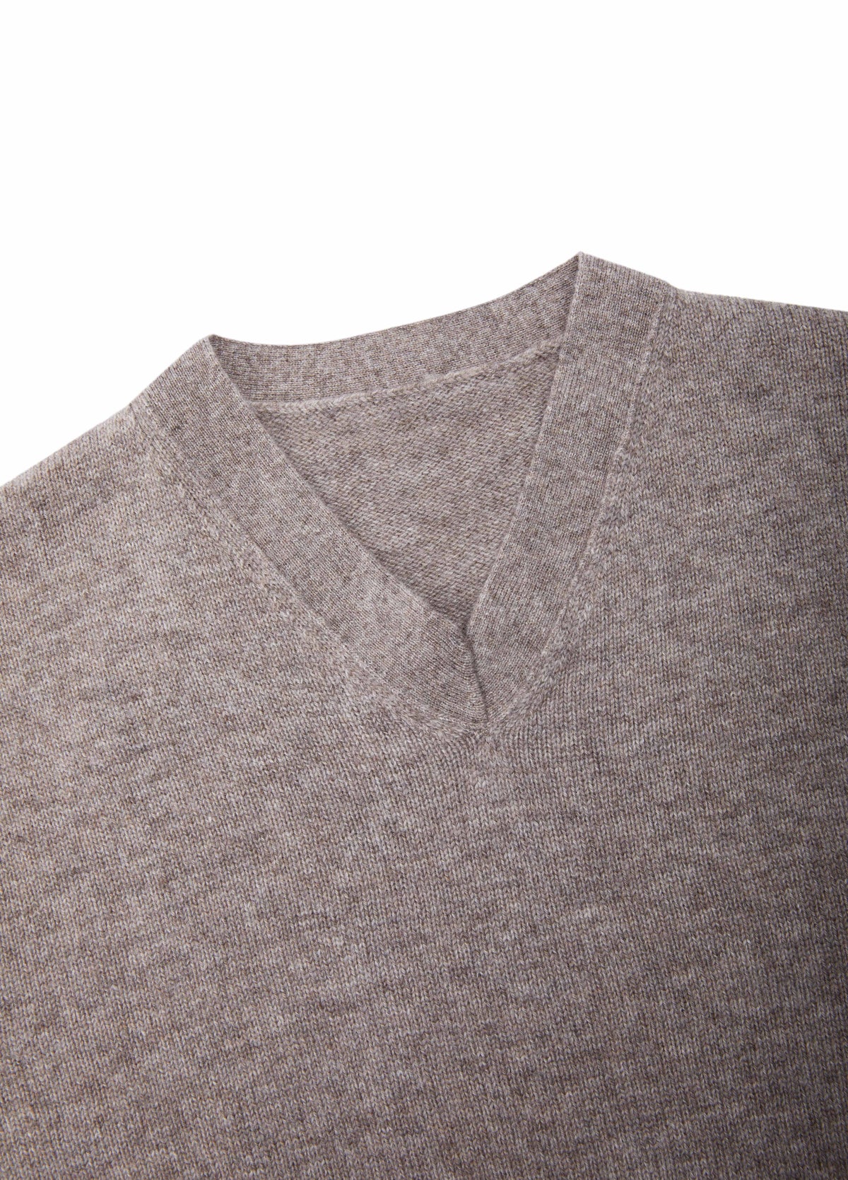Sweater / JNBY Wool Yak Blend V-Neck Patchwork Pullover