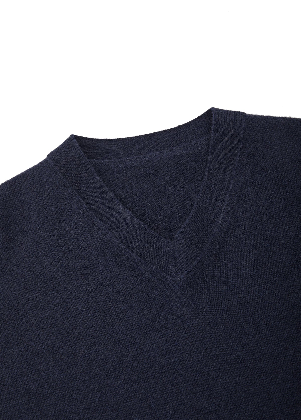 Sweater / JNBY Wool Yak Blend V-Neck Patchwork Pullover