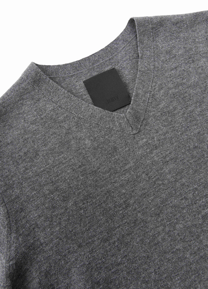 Sweater / JNBY Wool Jacquard V-Neck Pullover