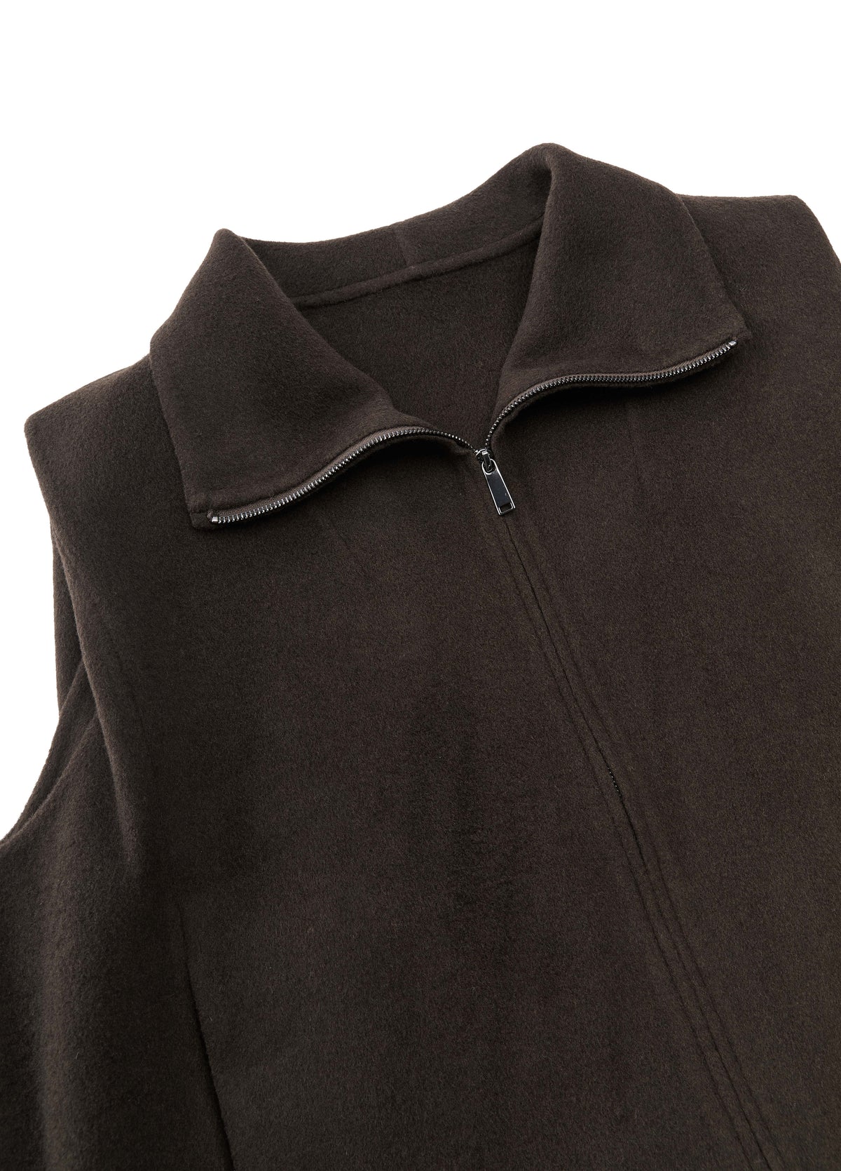 Vest / JNBY Wool Double-Faced Stand Collar Vest