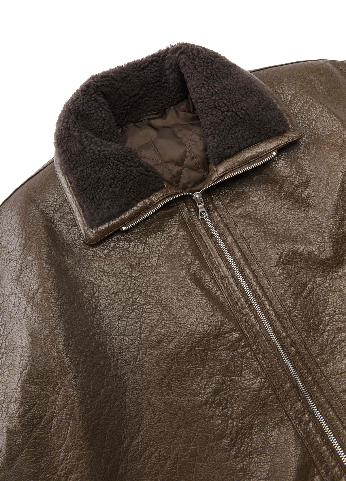 Jacket / JNBY O-Shape Faux Leather Jacket