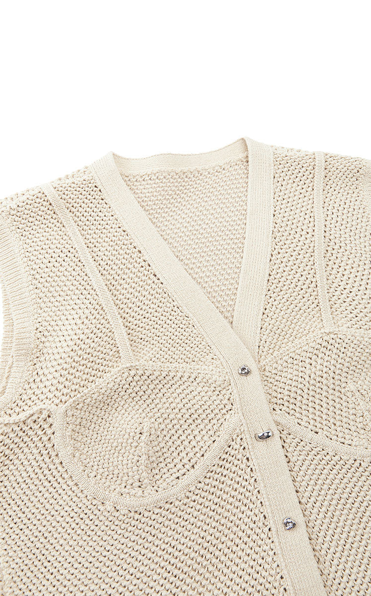 Vest / JNBY Washi Paper Blend Knit Vest