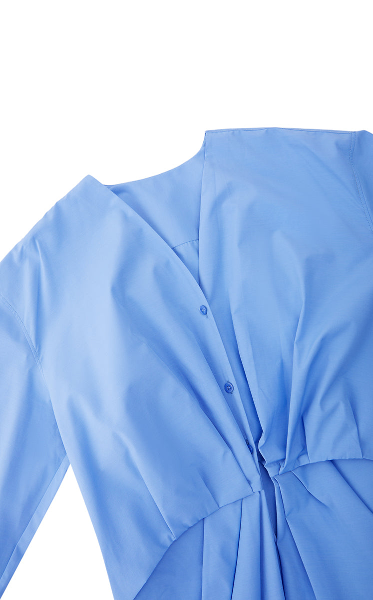 Shirt / JNBY Relaxed Fit Tie-Waist Long Sleeve Blouse
