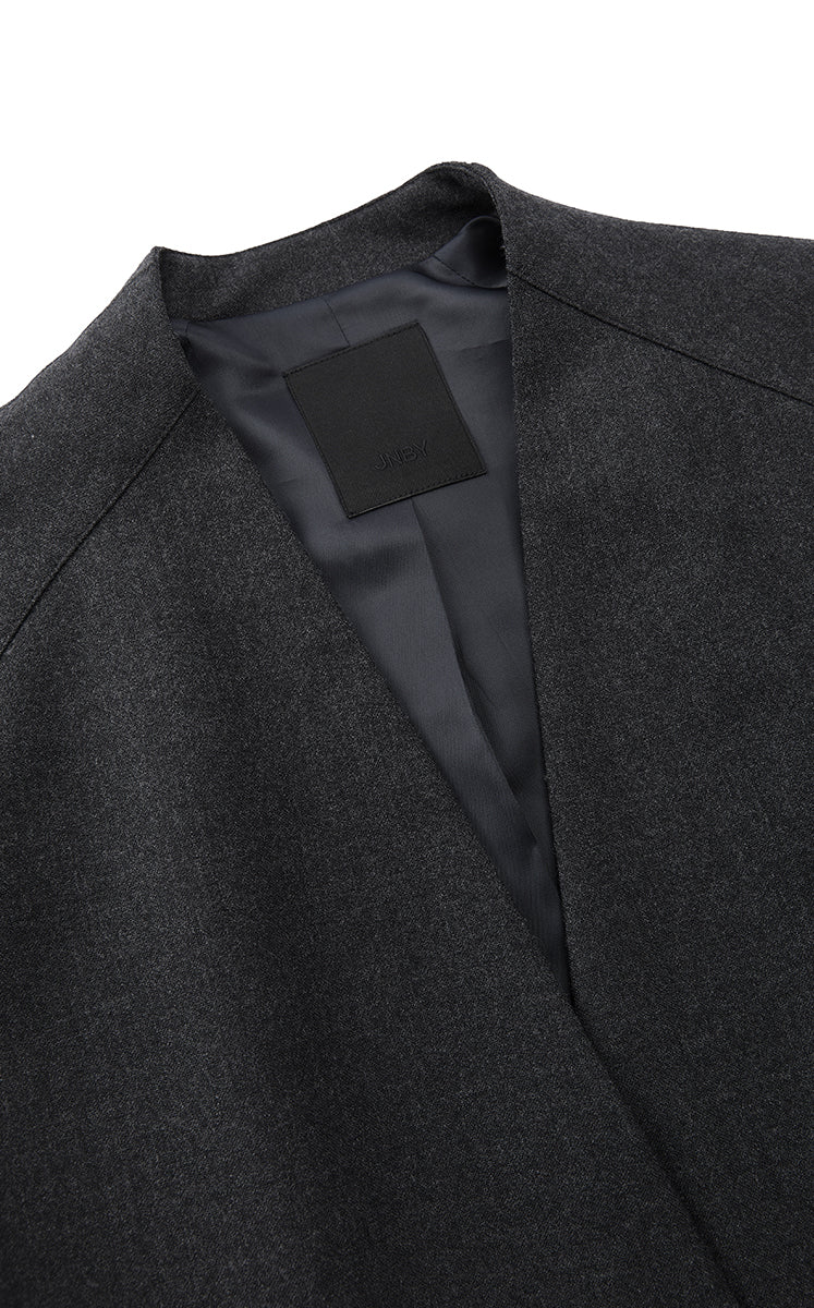 Jacket / JNBY Relaxed Fit All-Wool Stand Collar Coat