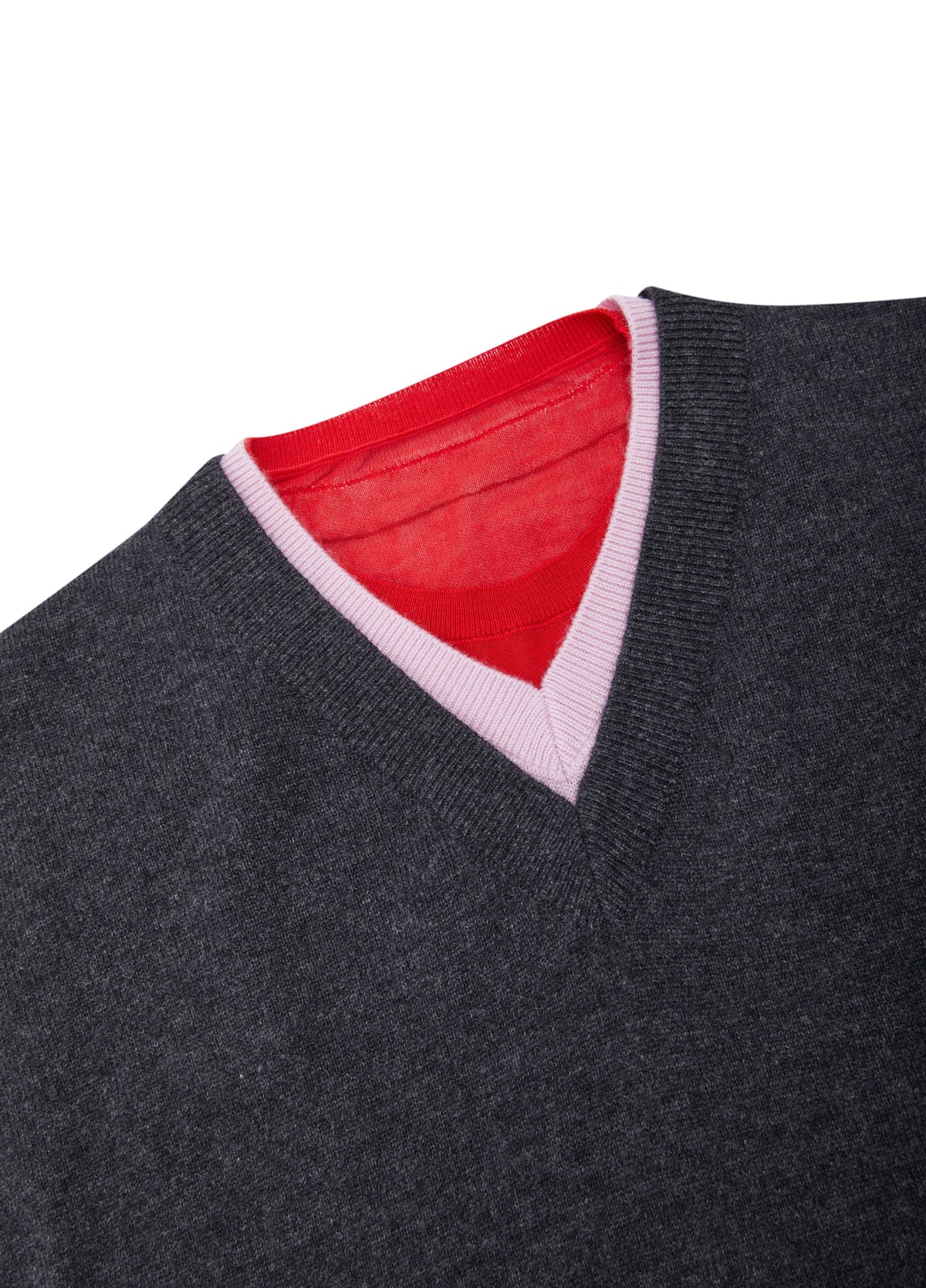 Sweater / JNBY Merino Wool Cashmere Blend V-Neck Pullover