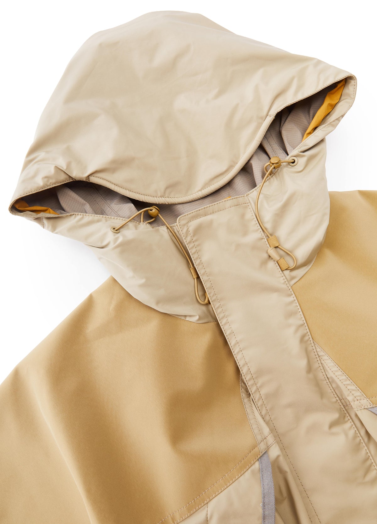 Jacket / JNBY Oversized Hooded Spliced Memory Fabric Jacket