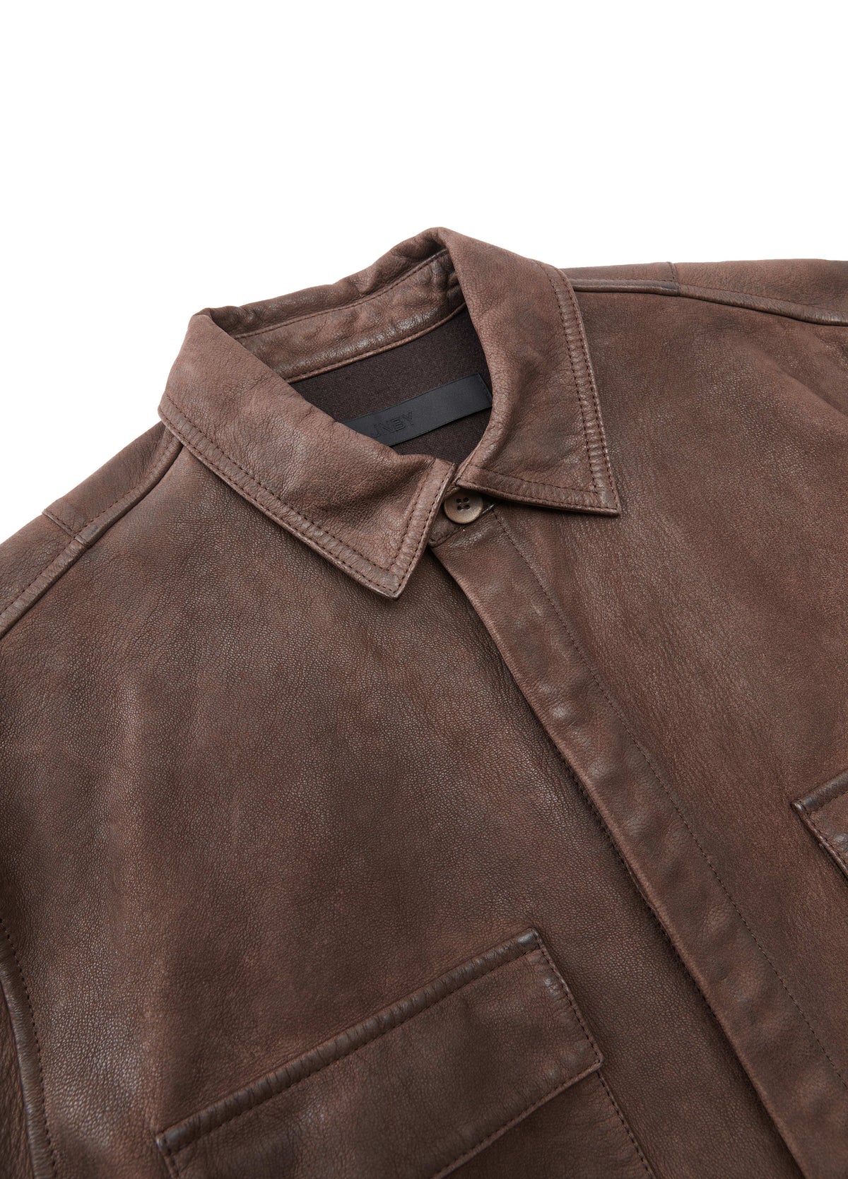 Jacket / JNBY Relaxed Fit Sheepskin Leather Jacket