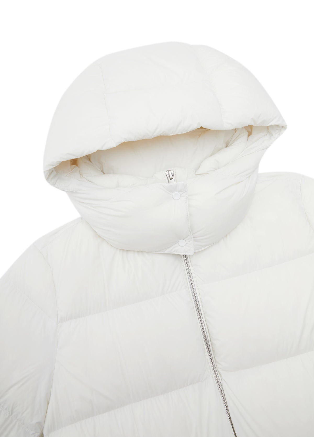 Coat / JNBY A-Line Down Puffer Jacket with Detachable Hood