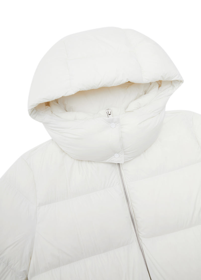 Coat / JNBY A-Line Down Puffer Jacket with Detachable Hood
