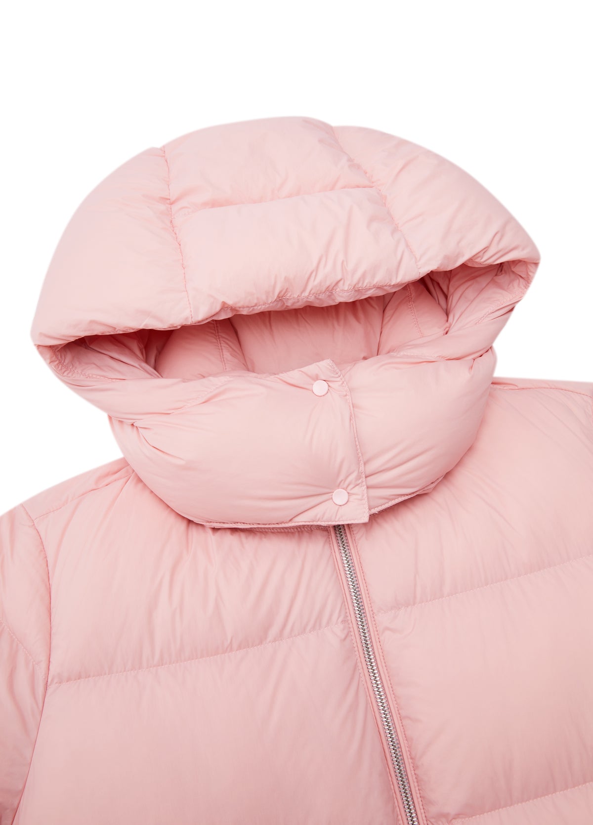 Coat / JNBY A-Line Down Puffer Jacket with Detachable Hood