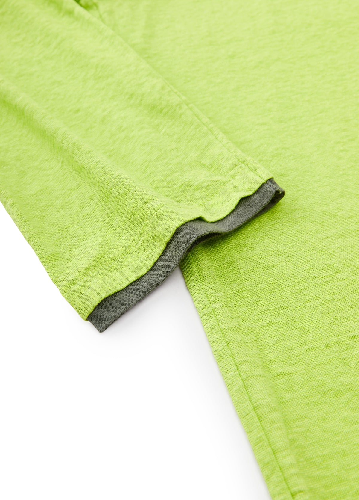 T-Shirt / JNBY Linen Silk Blend Relaxed Long Sleeve Tee