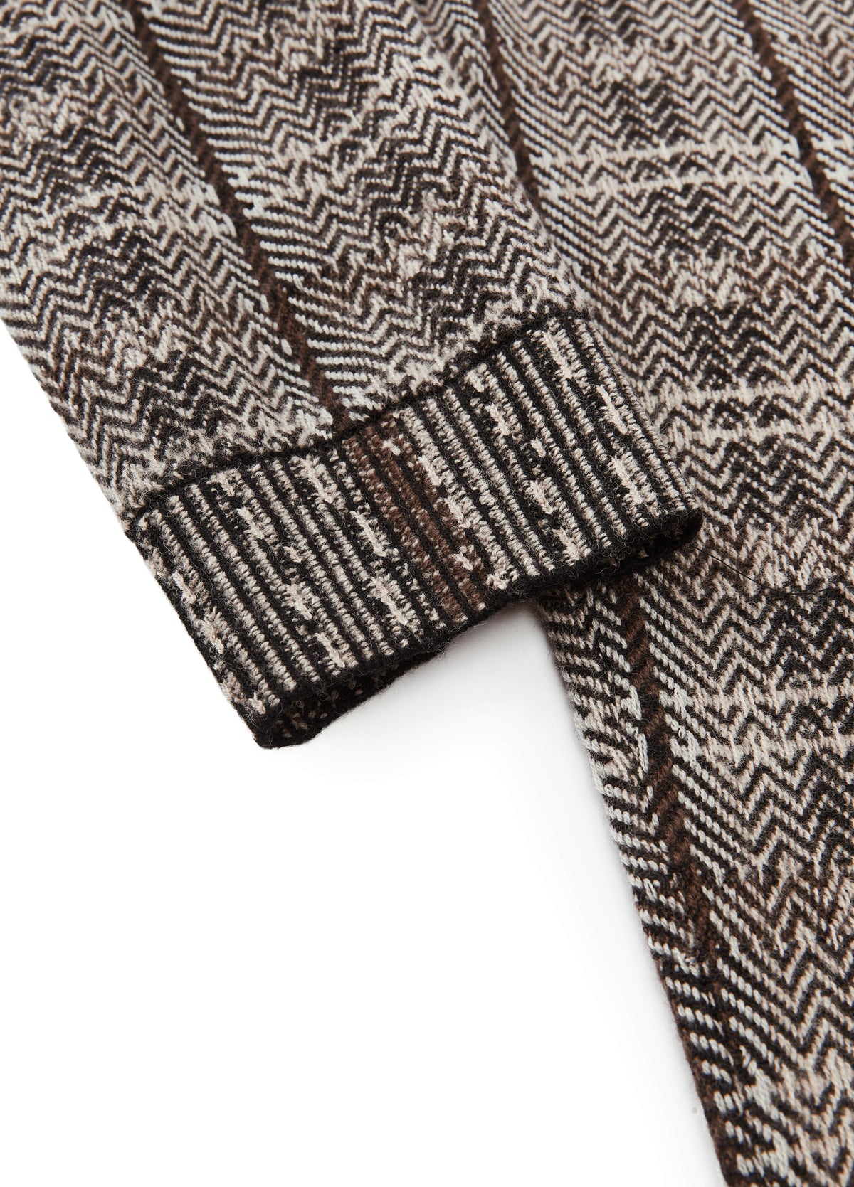 Sweater / JNBY Merino Wool Jacquard Stand Collar Pullover