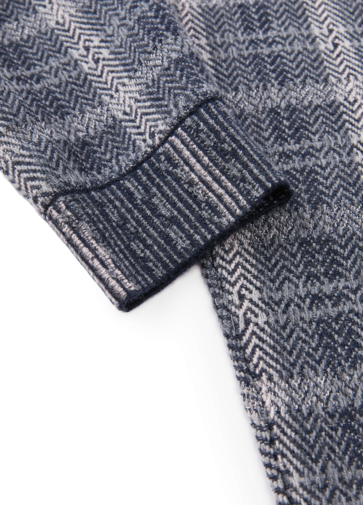 Sweater / JNBY Merino Wool Jacquard Stand Collar Pullover
