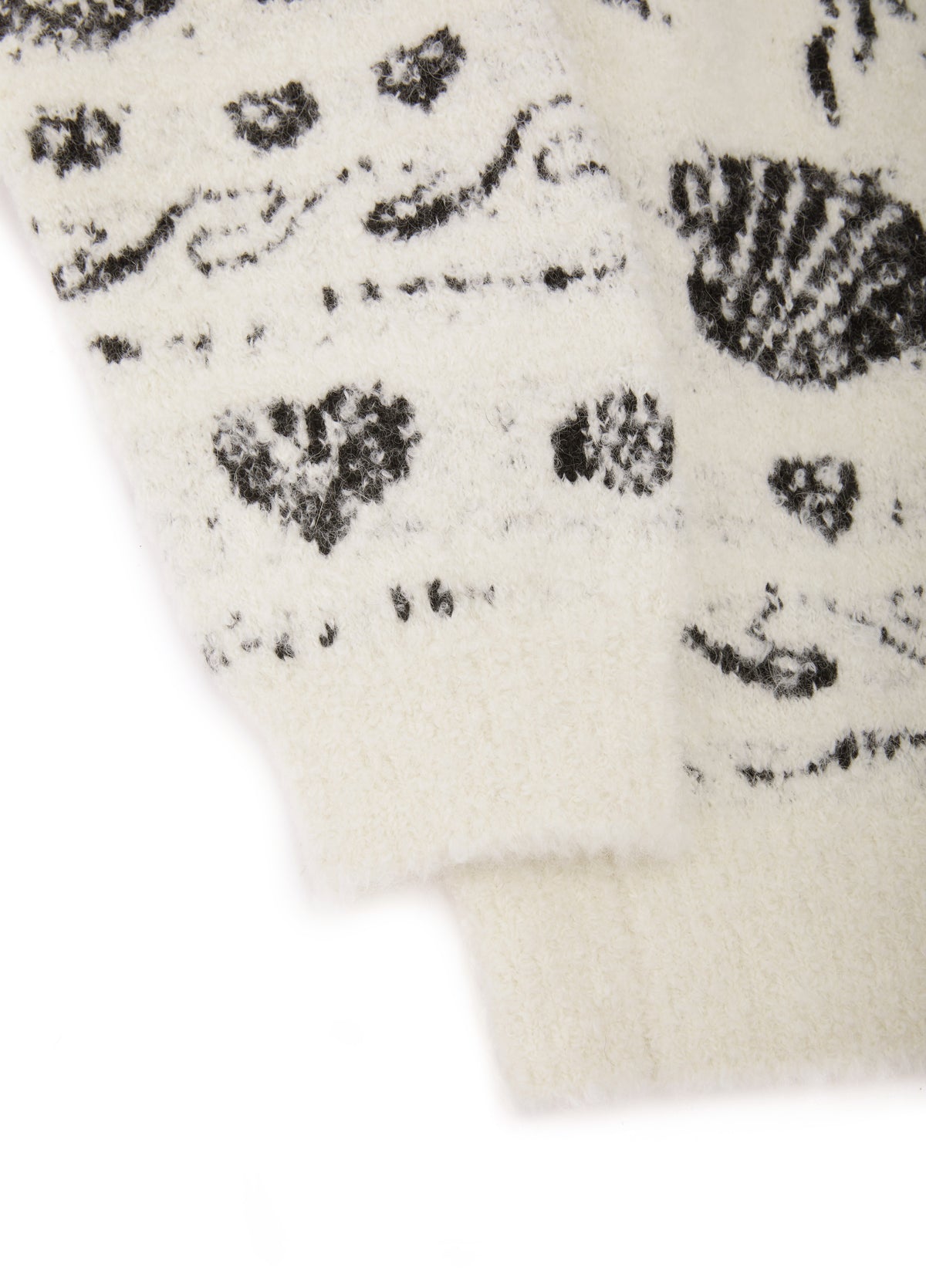 Cardigan / JNBY Alpaca Blend Jacquard Open Front Sweater