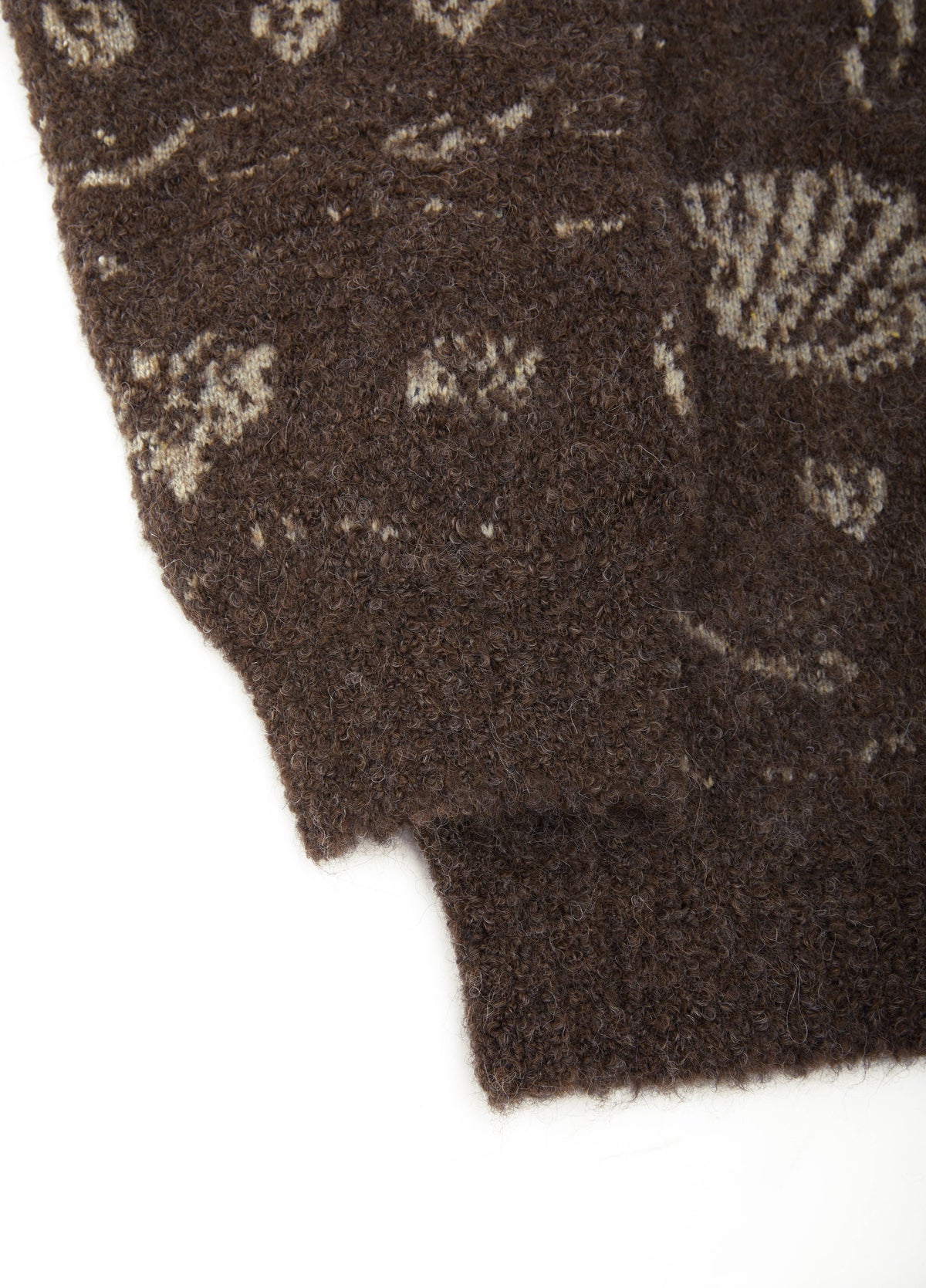 Cardigan / JNBY Alpaca Blend Jacquard Open Front Sweater