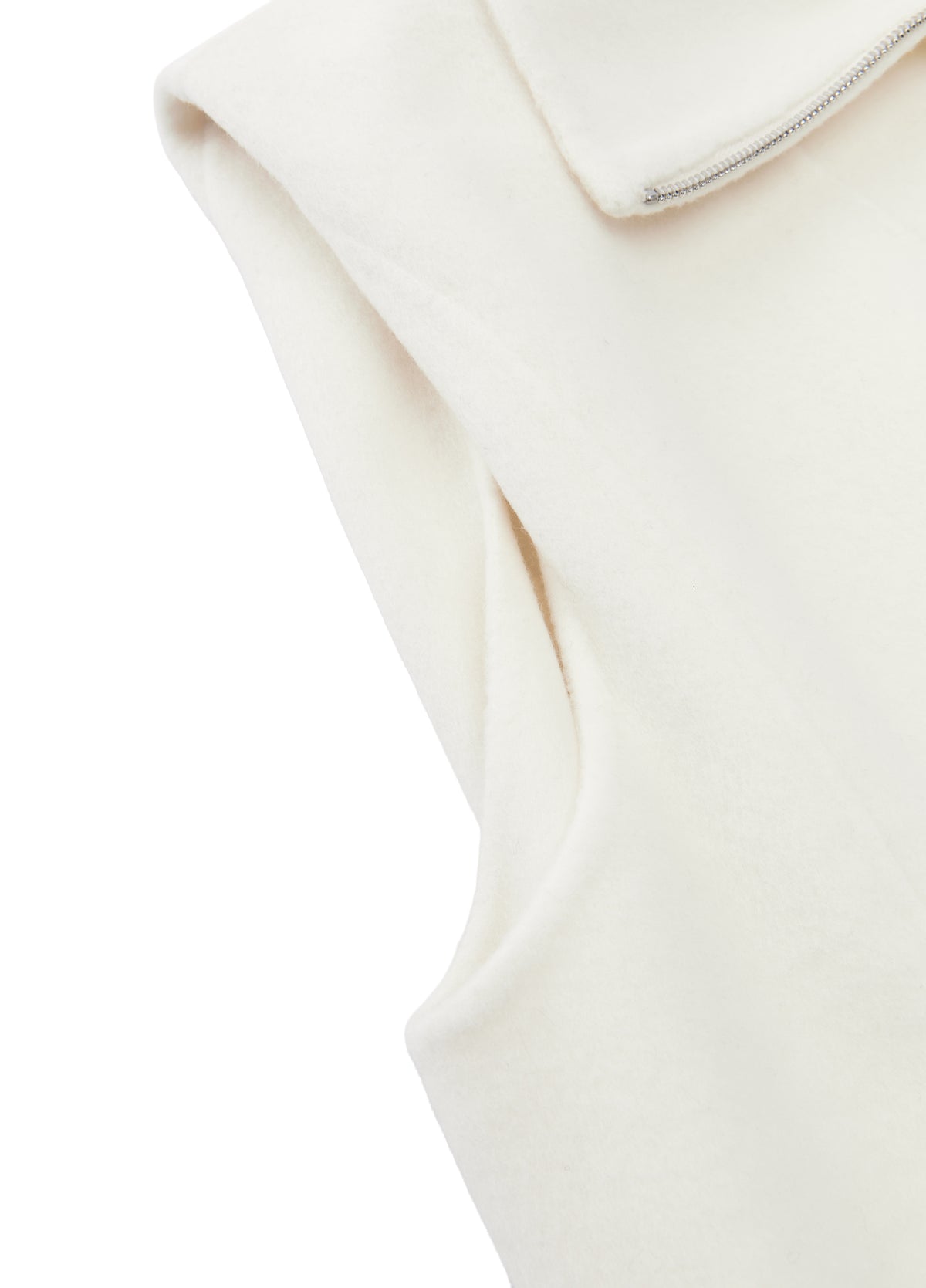 Vest / JNBY Wool Double-Faced Stand Collar Vest