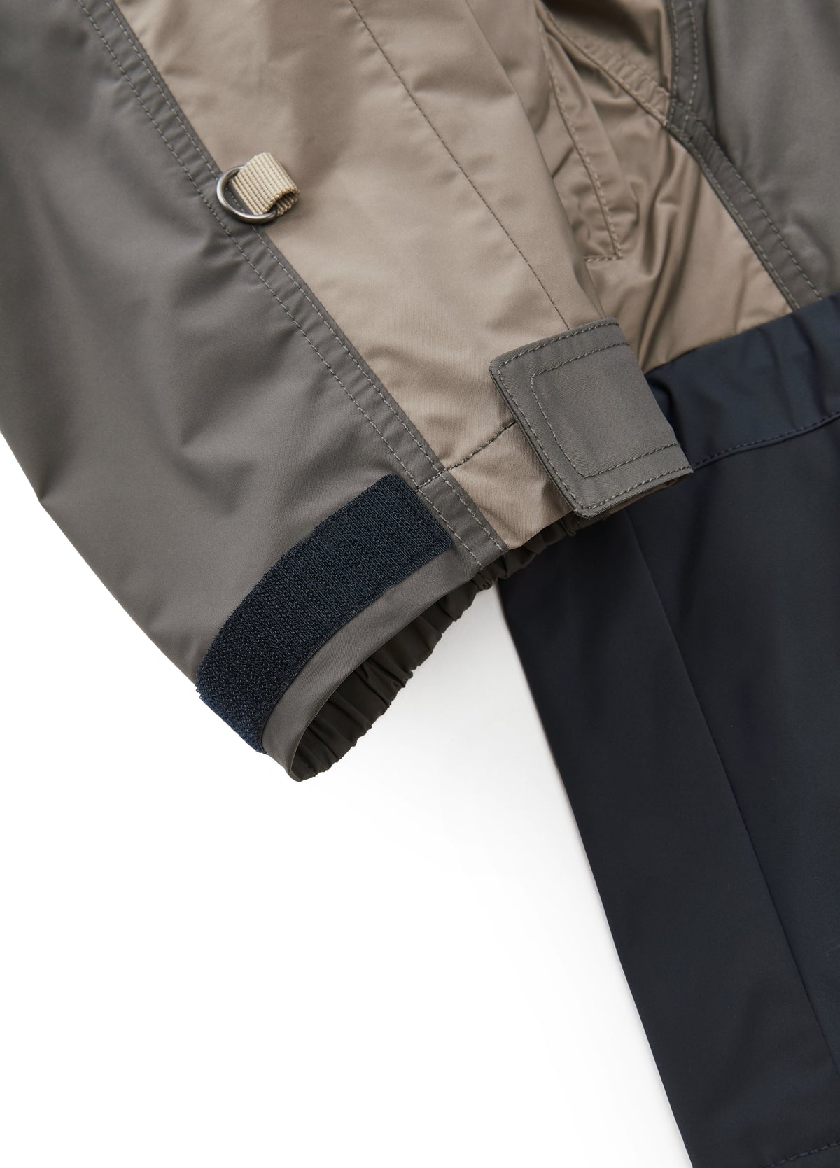Jacket / JNBY Oversized Hooded Spliced Memory Fabric Jacket