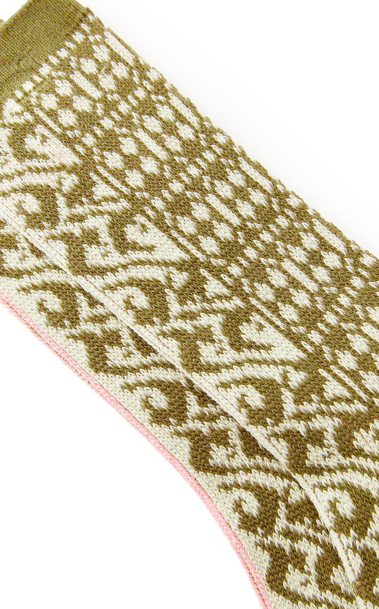 Socks / JNBY Mid-Calf Patterned Cotton Socks