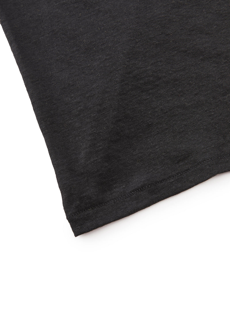 T-Shirt / JNBY Linen Silk Blend Relaxed Long Sleeve Tee
