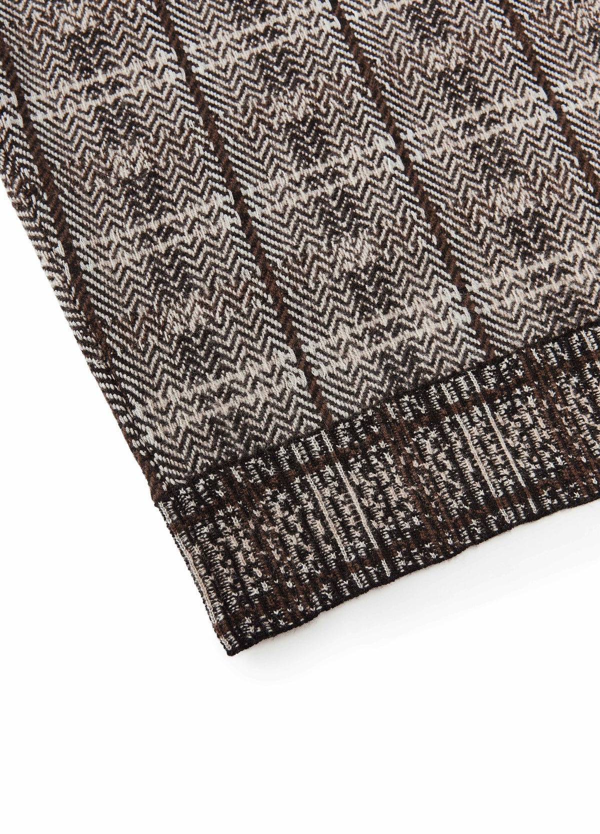 Sweater / JNBY Merino Wool Jacquard Stand Collar Pullover