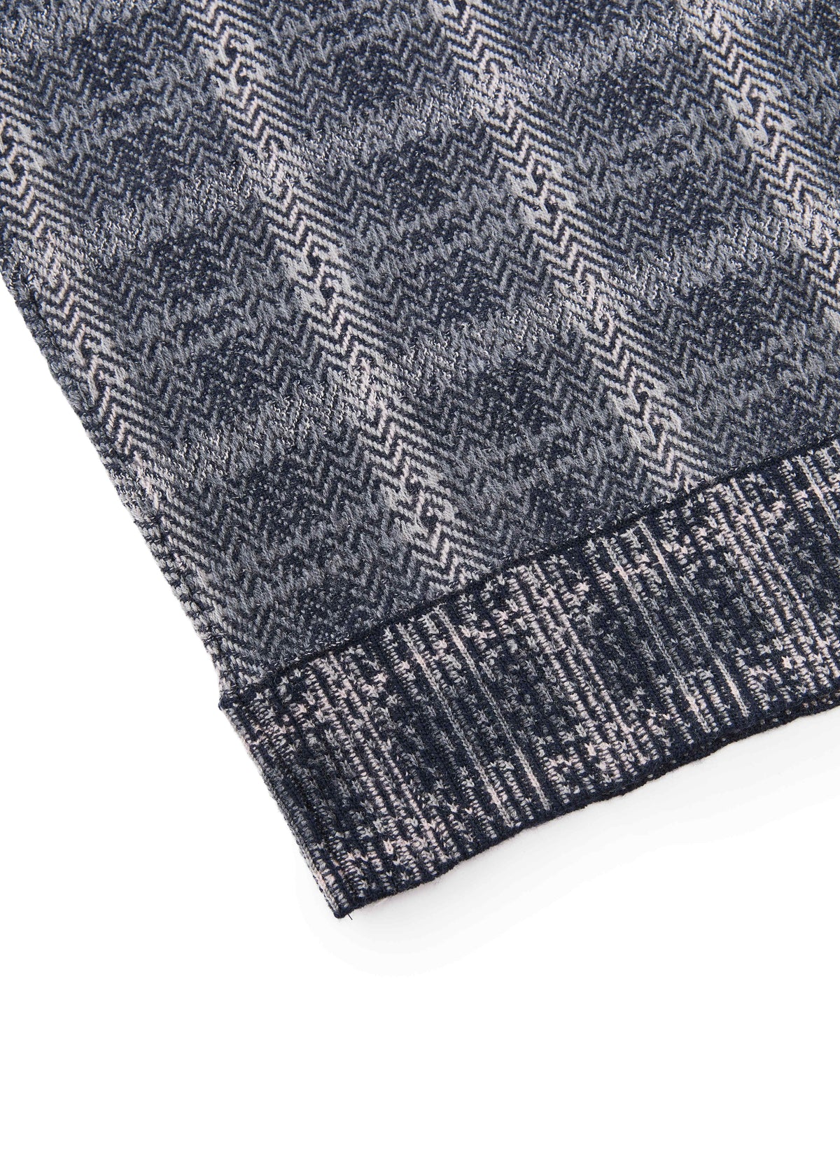 Sweater / JNBY Merino Wool Jacquard Stand Collar Pullover