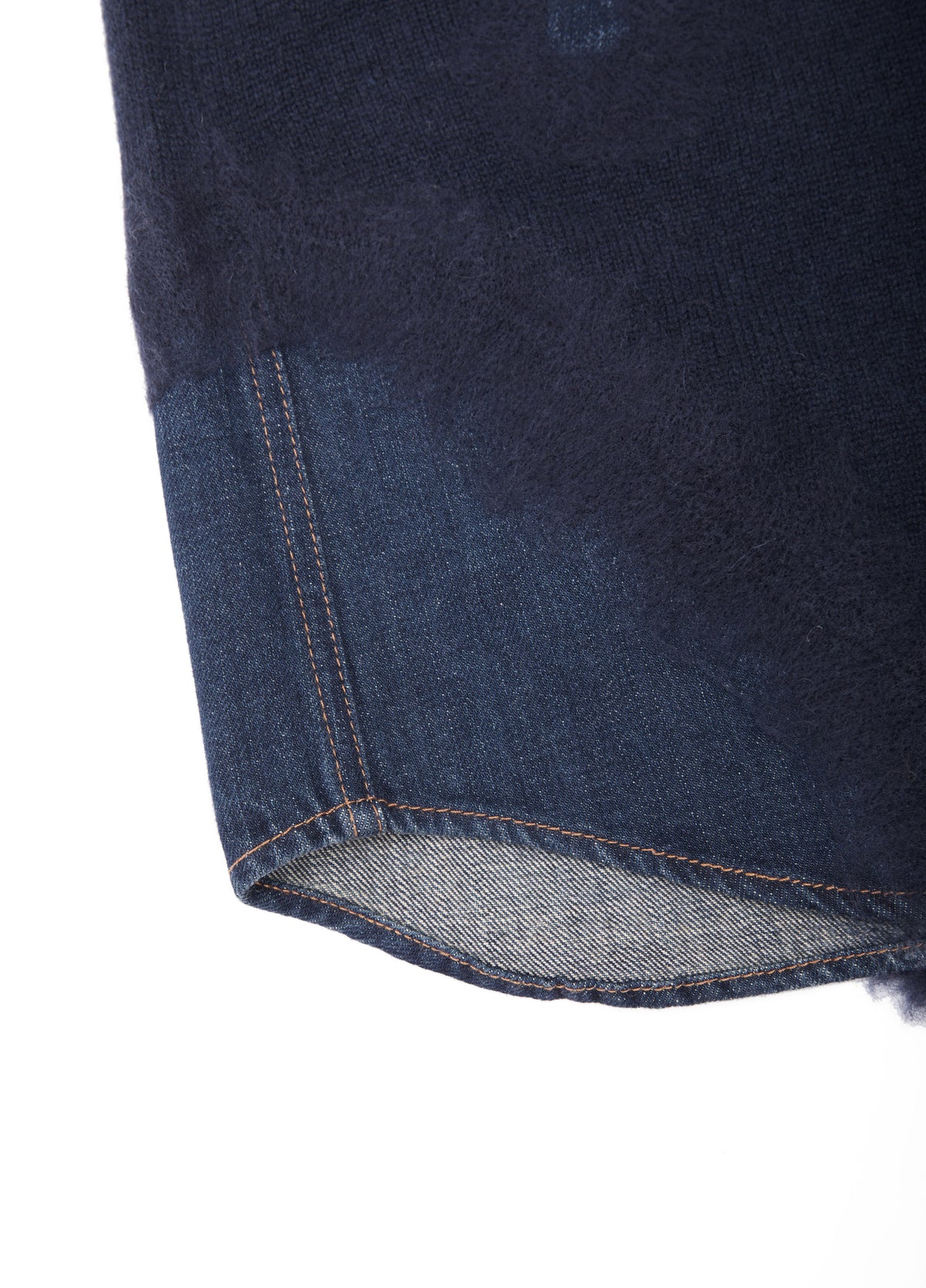 Sweater / JNBY Wool Yak Blend V-Neck Patchwork Pullover