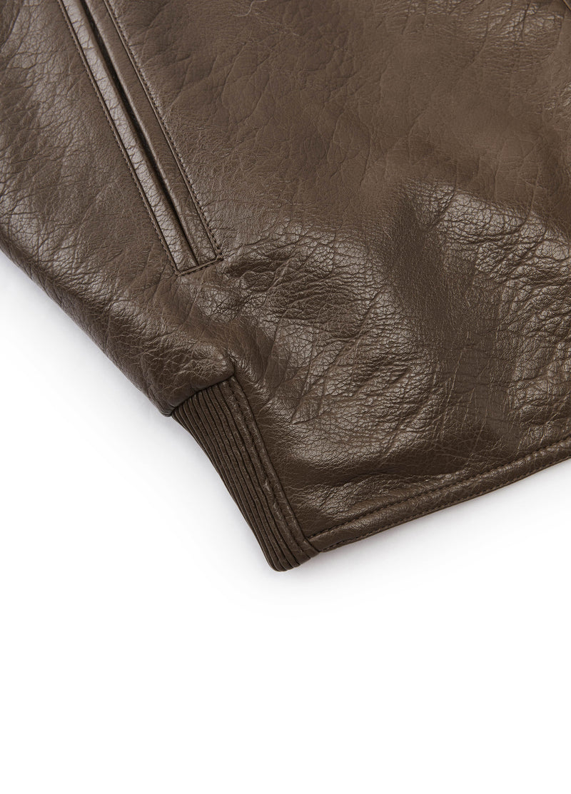Jacket / JNBY O-Shape Faux Leather Jacket