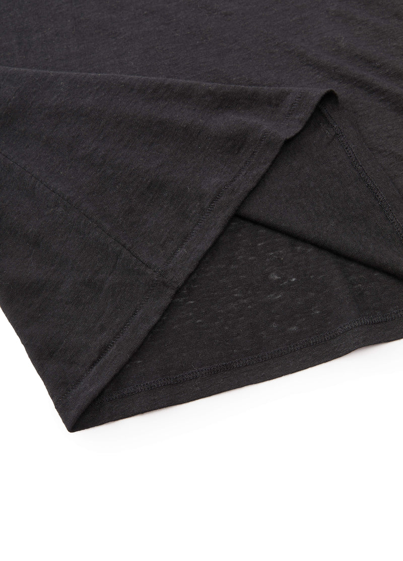 T-Shirt / JNBY Linen Silk Blend Relaxed Long Sleeve Tee