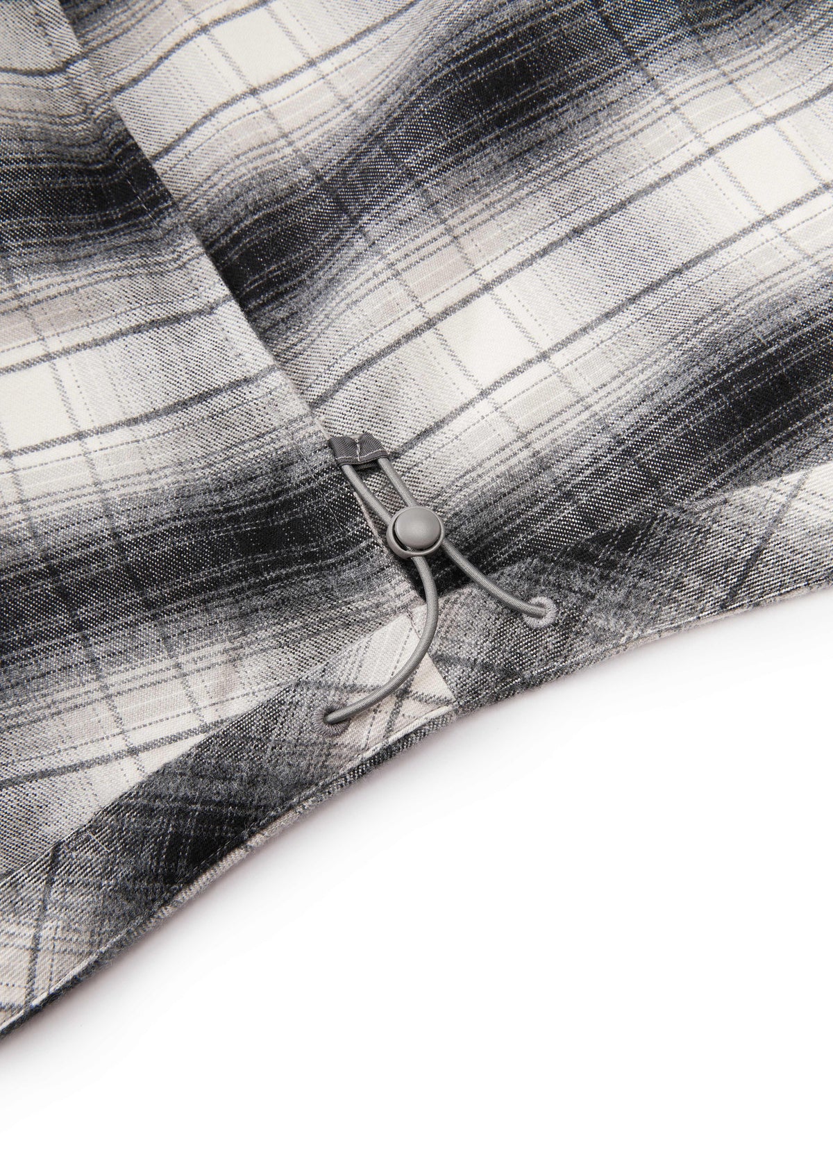 Shirt / JNBY Oversized Cotton Plaid Shirt with Embroidery