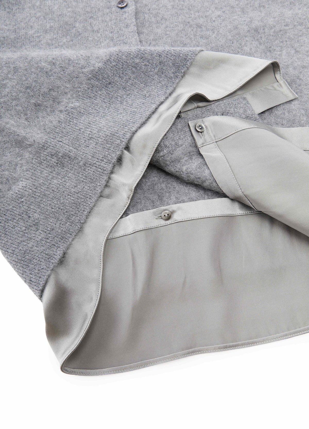 Cardigan / JNBY Wool Cashmere Silk Blend Open Front Sweater