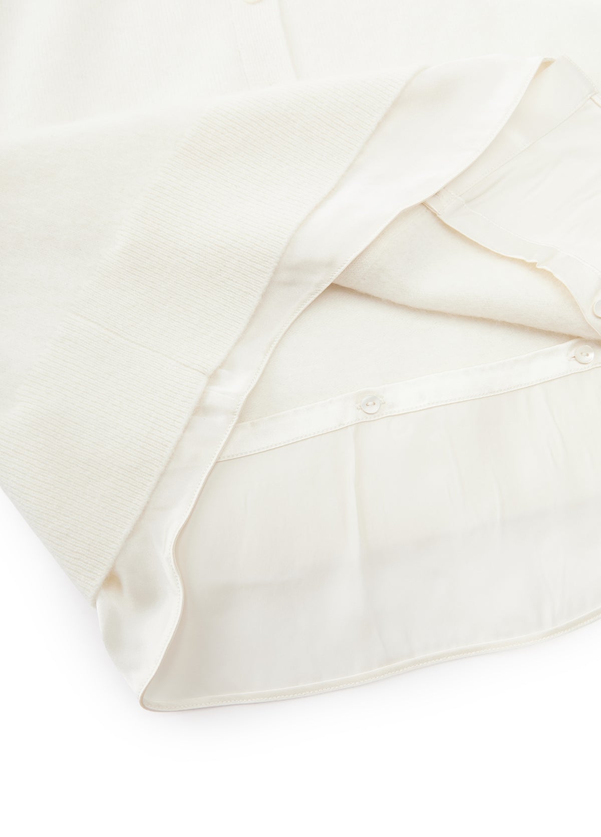 Cardigan / JNBY Wool Cashmere Silk Blend Open Front Sweater