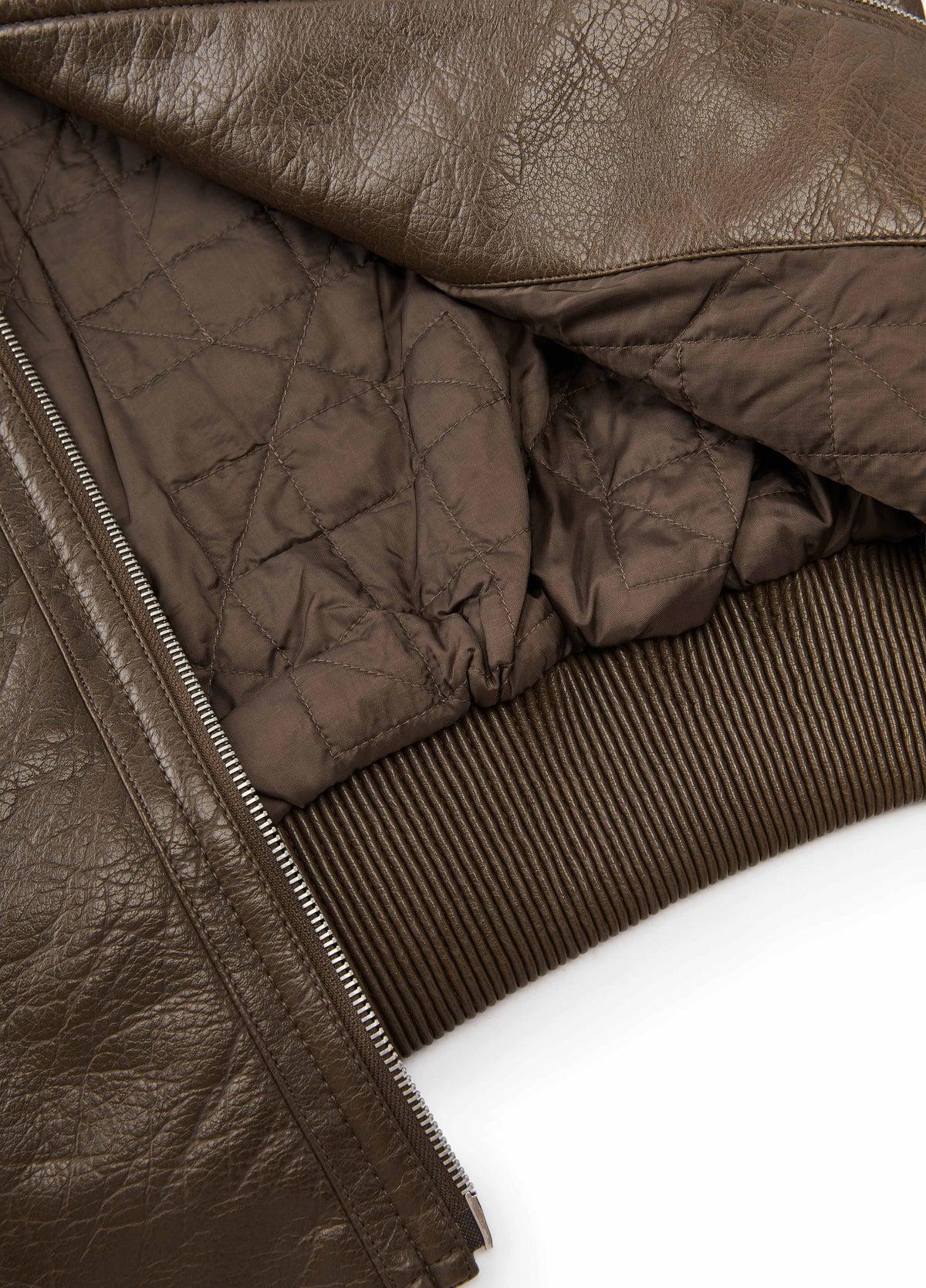 Jacket / JNBY O-Shape Faux Leather Jacket