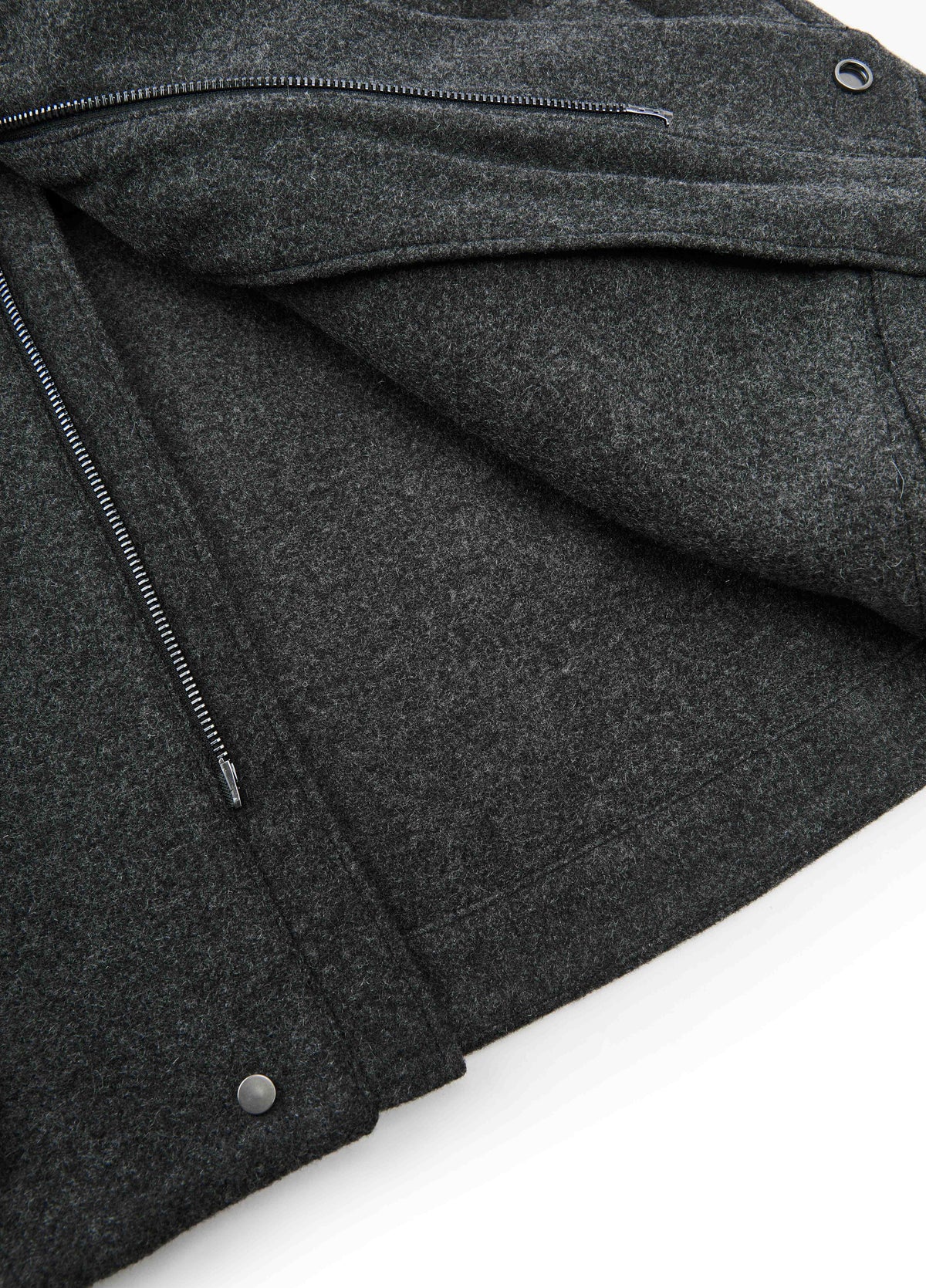 Vest / JNBY Wool Melton Stand Collar Sleeveless Vest