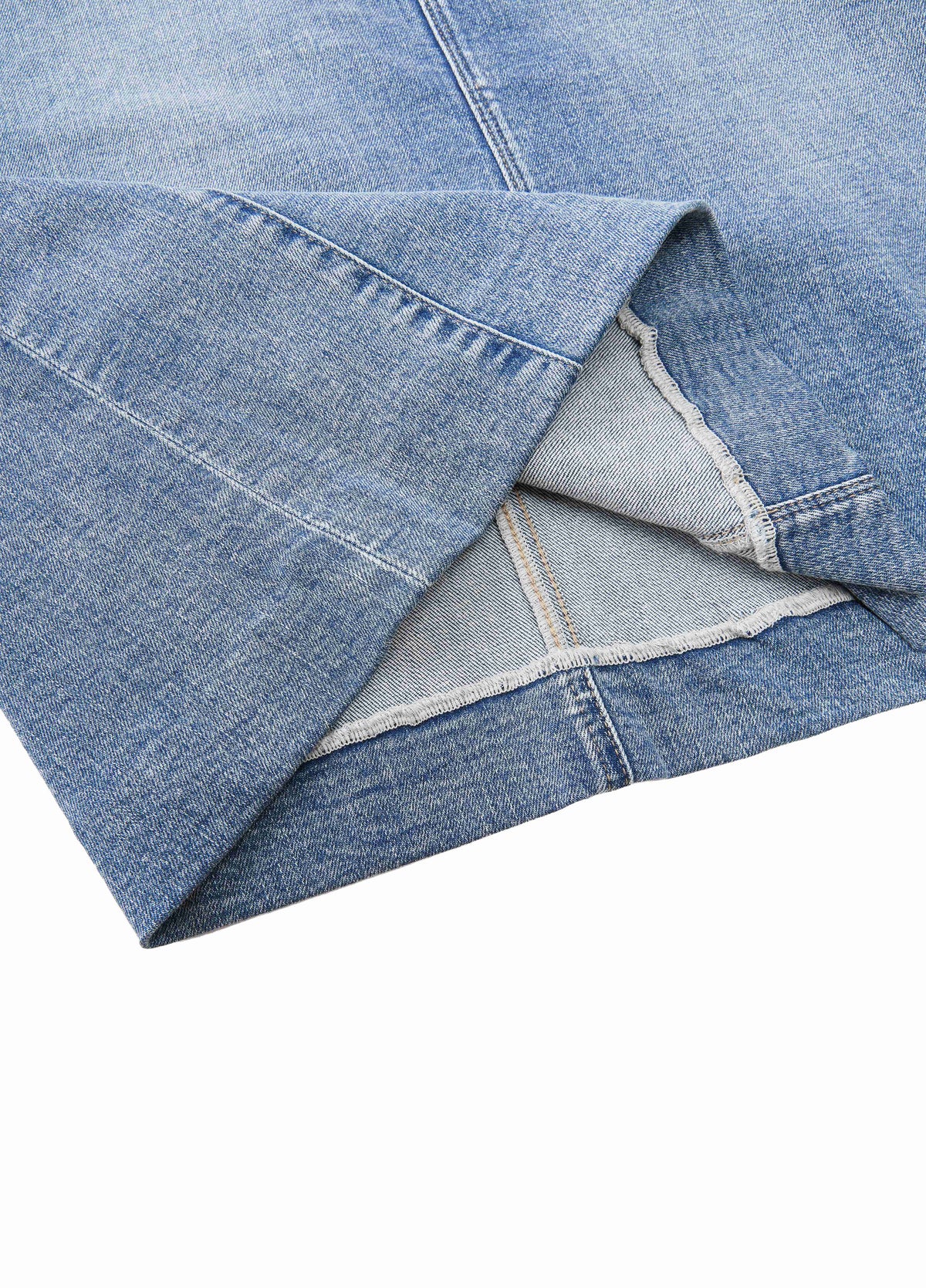 Skirt / JNBY Cotton A-Line Midi Denim Skirt