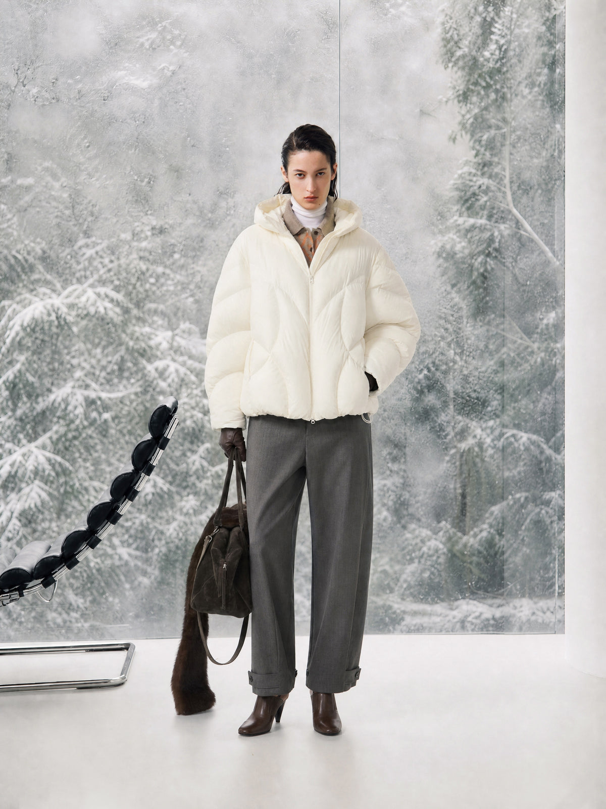 Jacket / JNBY Oversized Hooded Down Puffer