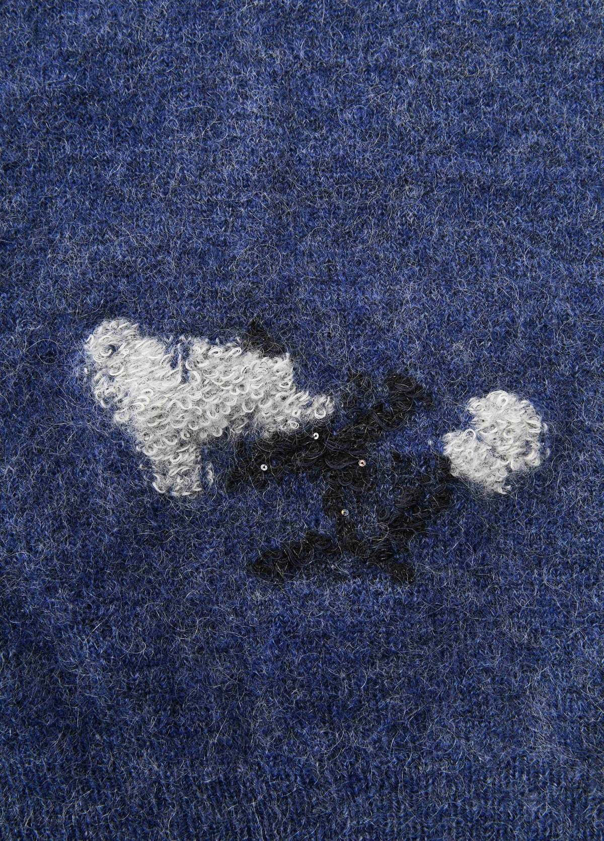 Sweater / JNBY Mohair Blend Oversized Floral Jacquard Pullover