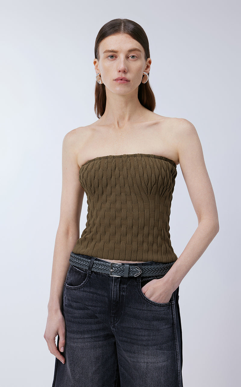 Vest / JNBY Slim Fit Nylon Tube top Brown