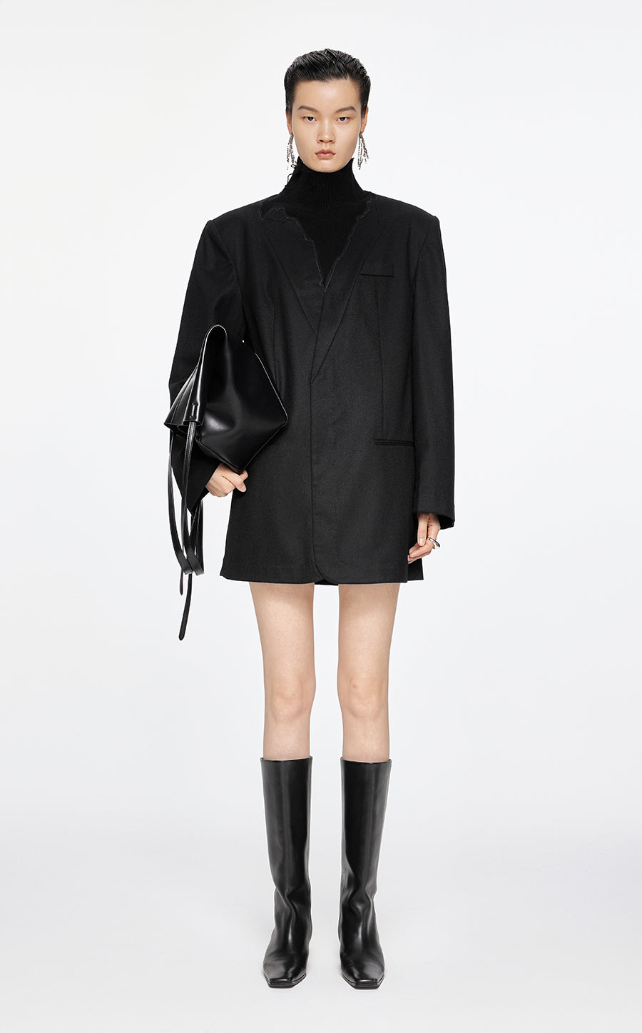 Dress / JNBY High-Necked Blazer Dress Black