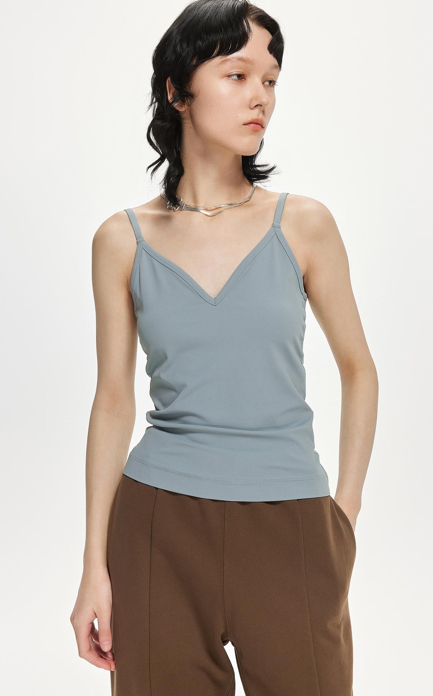 Vest / JNBY Slim Fit V-neck Camisole Green S