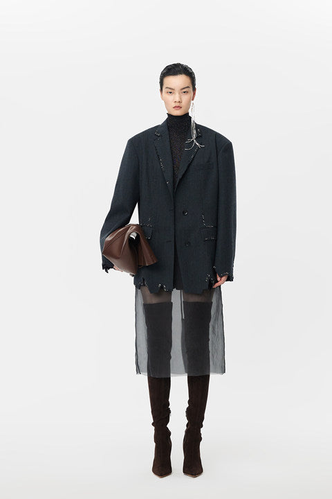 Blazer / JNBY Relaxed Wool-blend Blazer Black