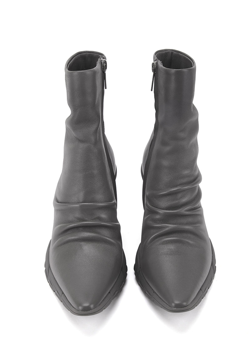 Shoes / JNBY Wool Leather Ankle Boots