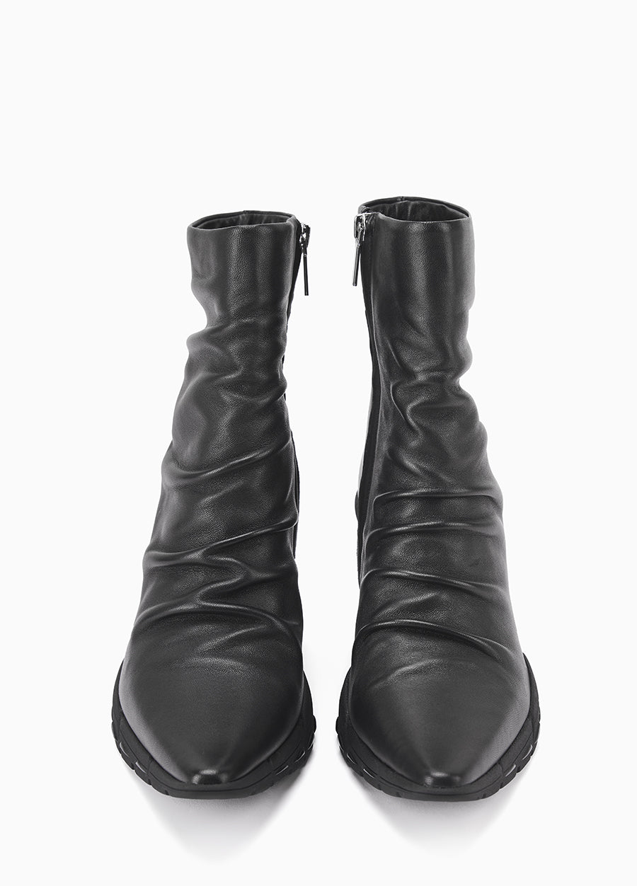 Shoes / JNBY Wool Leather Ankle Boots