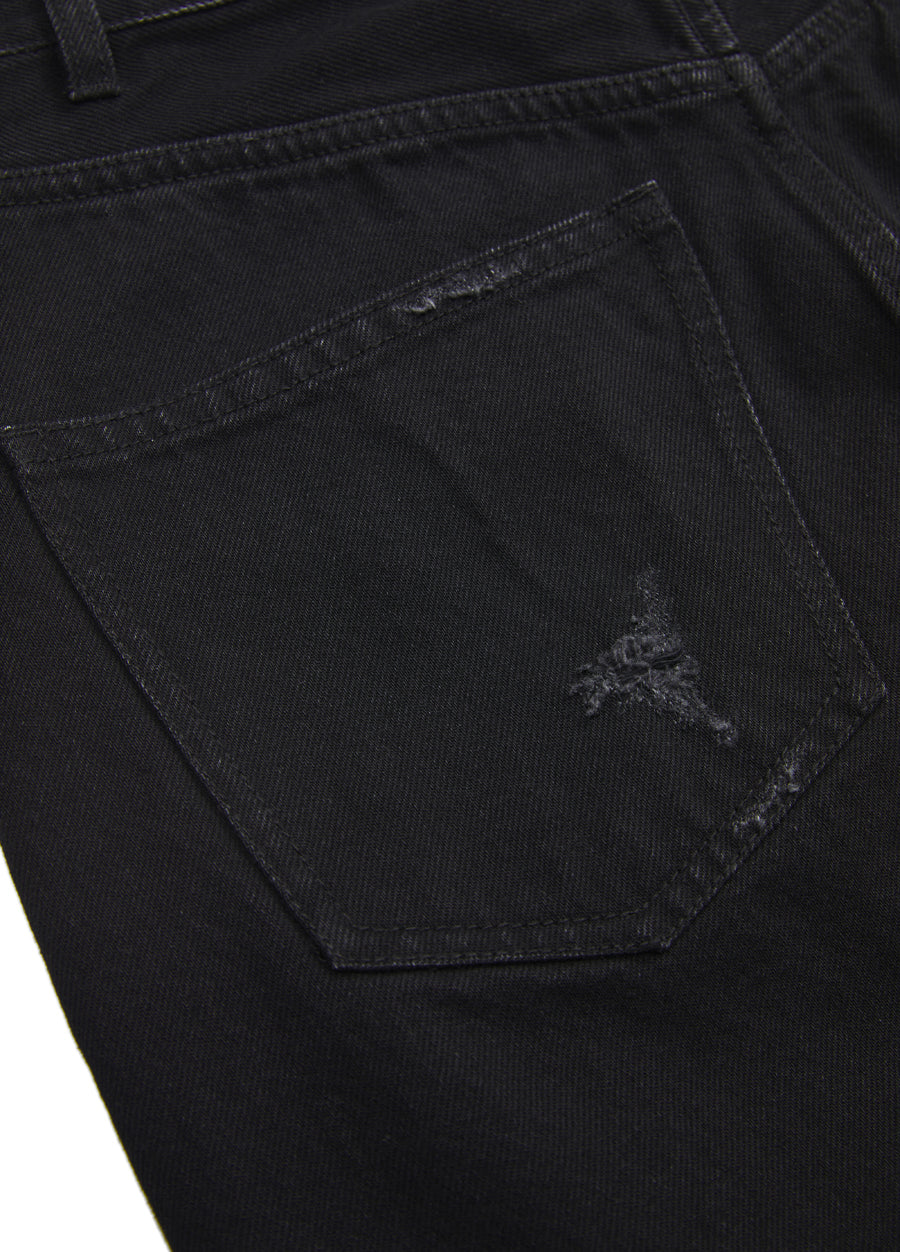 Skirt¡꨹JNBY Irregular Hem Denim Cotton Ripped Skirt