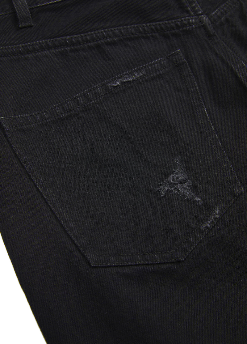 Skirt¡꨹JNBY Irregular Hem Denim Cotton Ripped Skirt