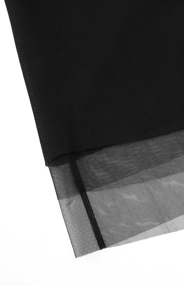Dress / JNBY Eco A-Line Acetate Mesh Short Sleeve Dress
