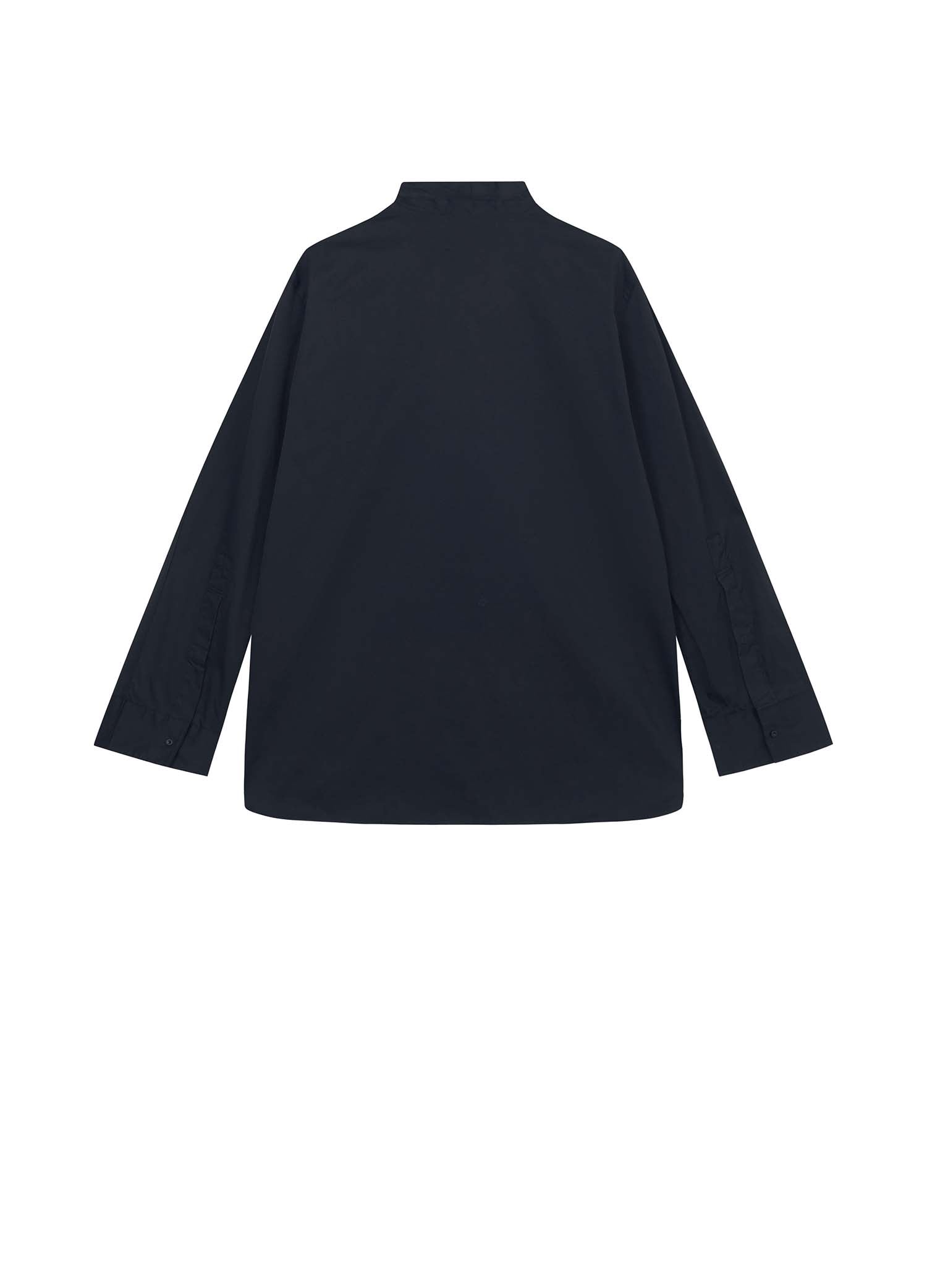Shirts / JNBY Loose Fit Stand-Collar H-Shape Long Sleeve Shirt