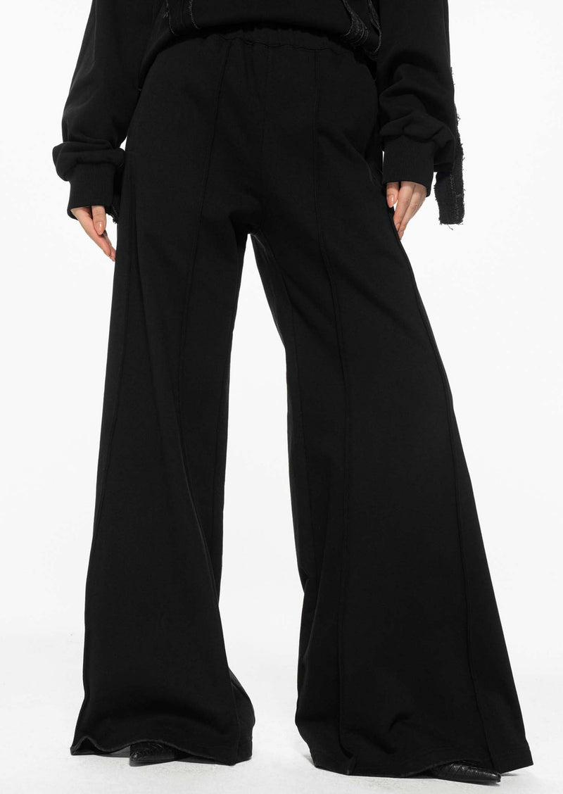 Pants / JNBY Loose Fit Cotton Flare Pants Black